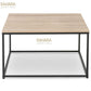 TABLE BASSE CARRÉE 70 CM DESIGN INDUSTRIEL Réf 	B2454