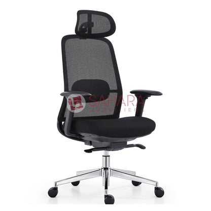 Fauteuil exécutif en Mesh pour aménagement de bureaux professionnels – Maroc