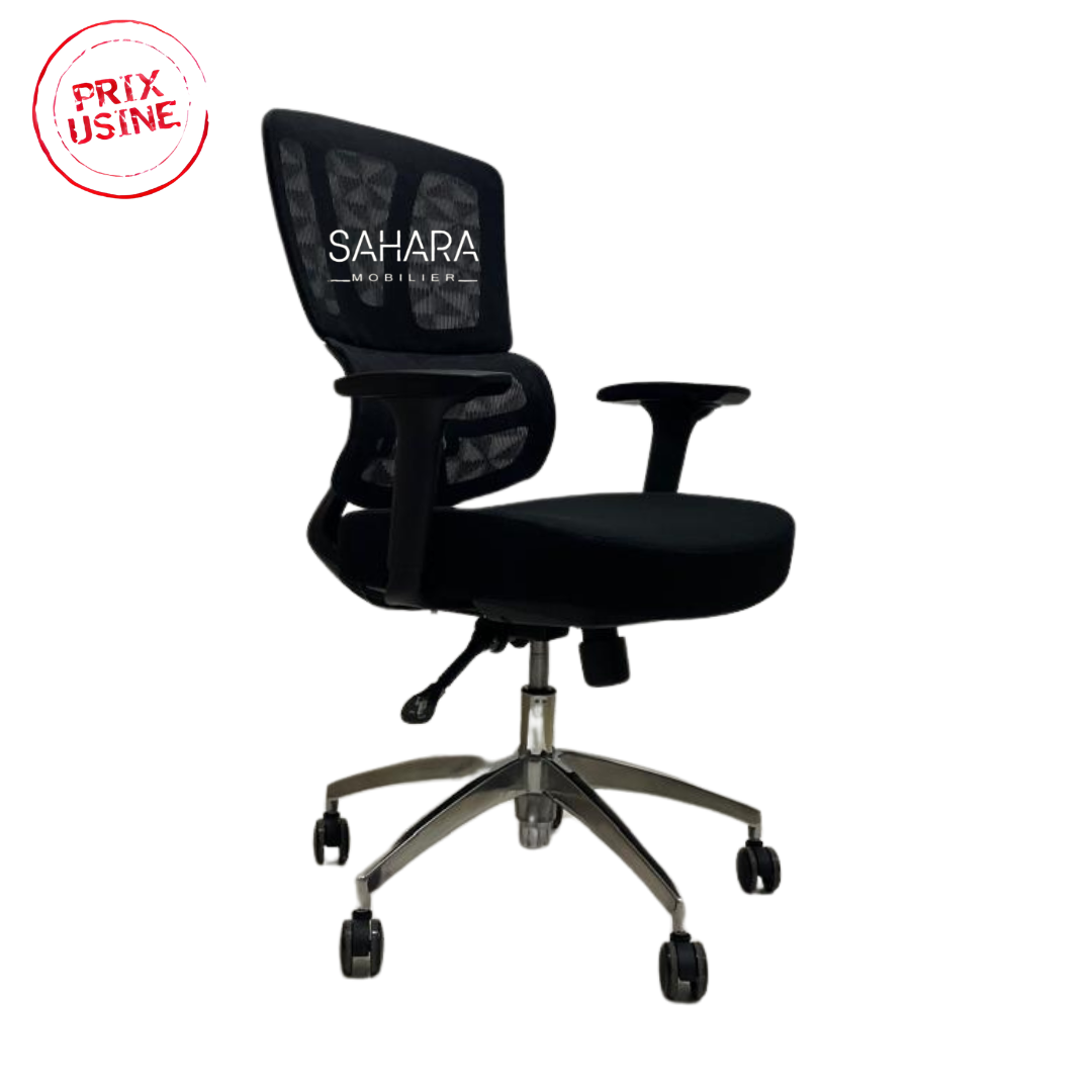 Fauteuil de bureau en Mesh avec accoudoirs ajustable