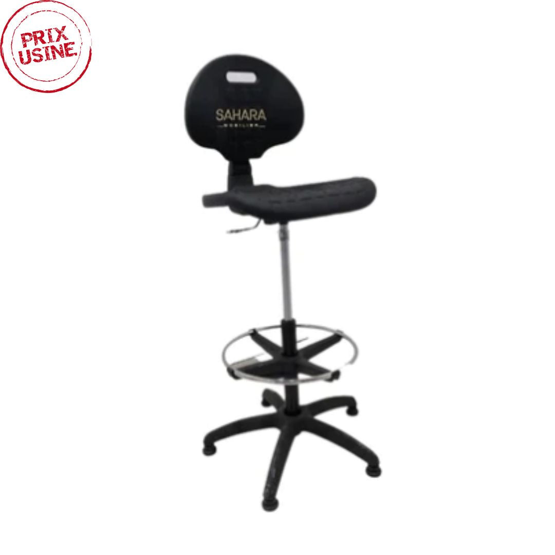 Tabouret opérateur TULIPE Opti en piètement PVC 