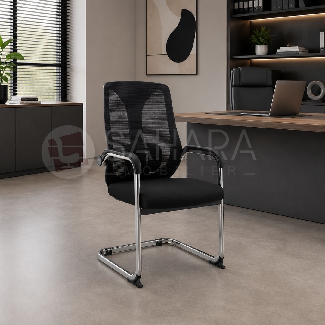 Fauteuil visiteur en mesh Réf 162C, sahara Mobilier