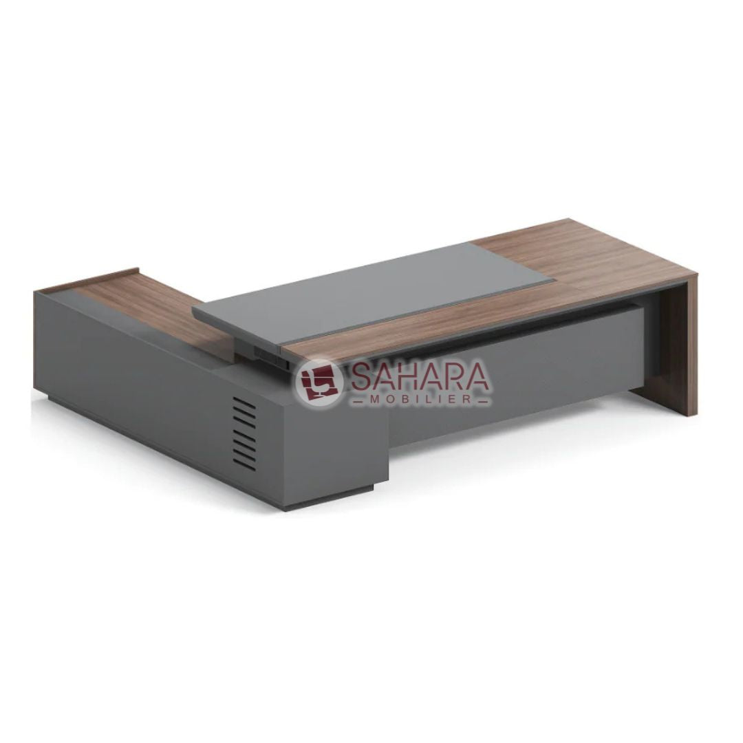 Réalisé en panneau mélaminé haute qualité d’une épaisseur de 30 mm, assurant solidité et durabilité.
Les chants sont protégés par un ABS antichoc de 2 mm en PVC, garantissant une excellente résistance aux impacts et à l’usure.