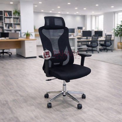 Le fauteuil de direction en mesh C0596 est conçu pour offrir un confort ergonomique supérieur