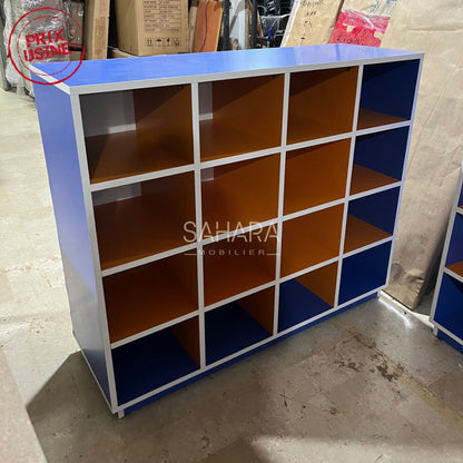 Rangement scolaire en Bois 16 cases  A0563