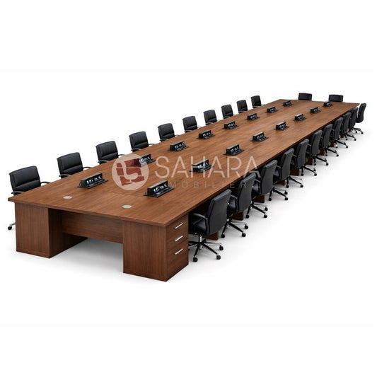 Table de réunion modulaire haut de gamme avec système de gestion des câbles