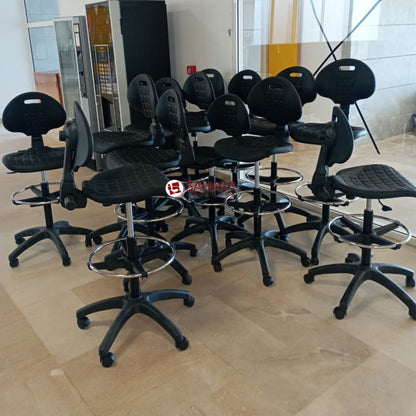 Fauteuil tabouret opérateur TULIPE Opti en piètement PVC B2475