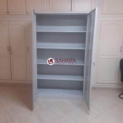 Armoire haute métallique avec 2 portes battante   A0529
