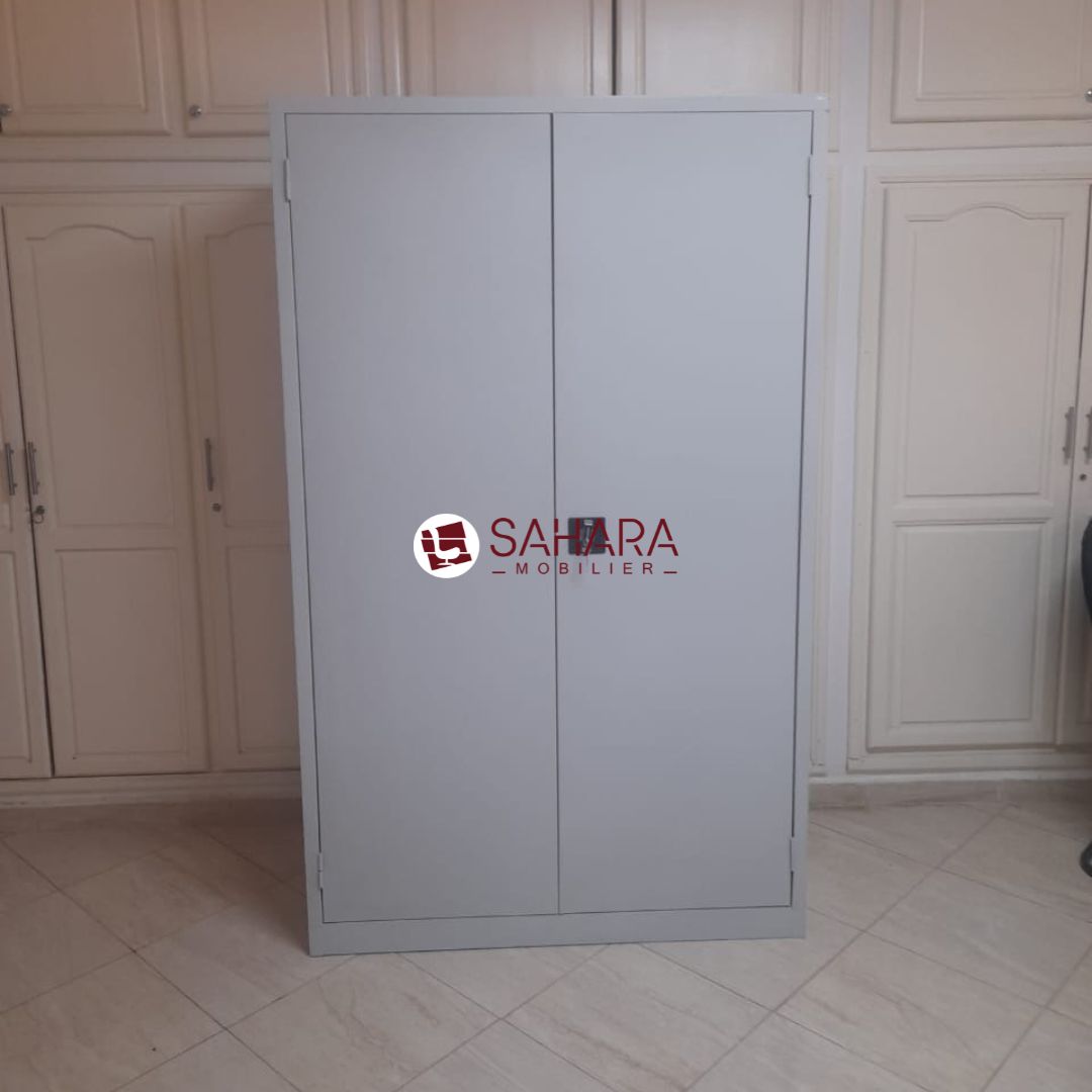 Armoire haute métallique avec 2 portes battante   A0529