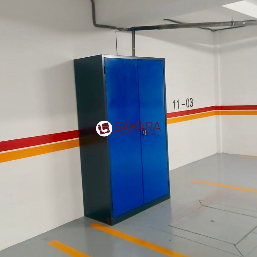 Armoire haute métallique avec 2 portes battante   A0529