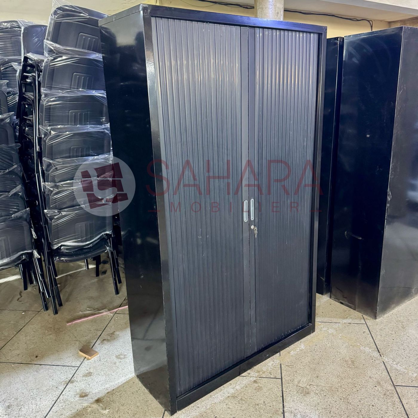 Armoire haute métallique avec 2 portes Rideau Réf. A0600