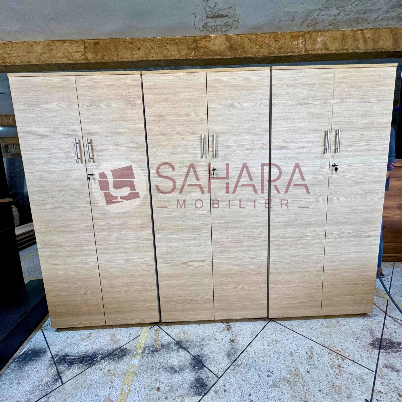 Armoire de Bureau en Bois avec 4 étagères  A0593