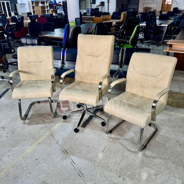 Ensemble Fauteuil en simili cuir Marron  Réf. B3392