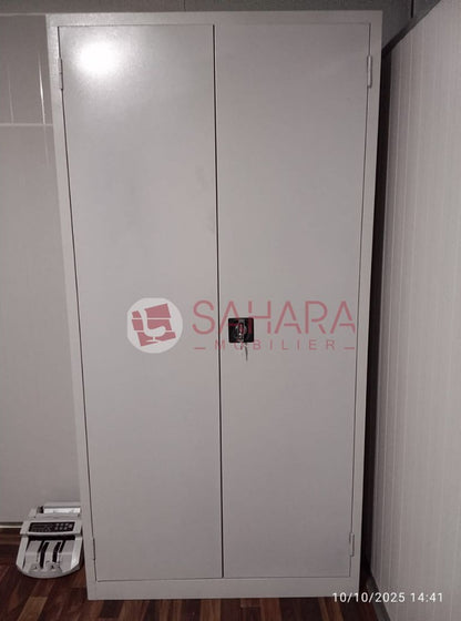 Armoire haute métallique avec 2 portes battante   A0529