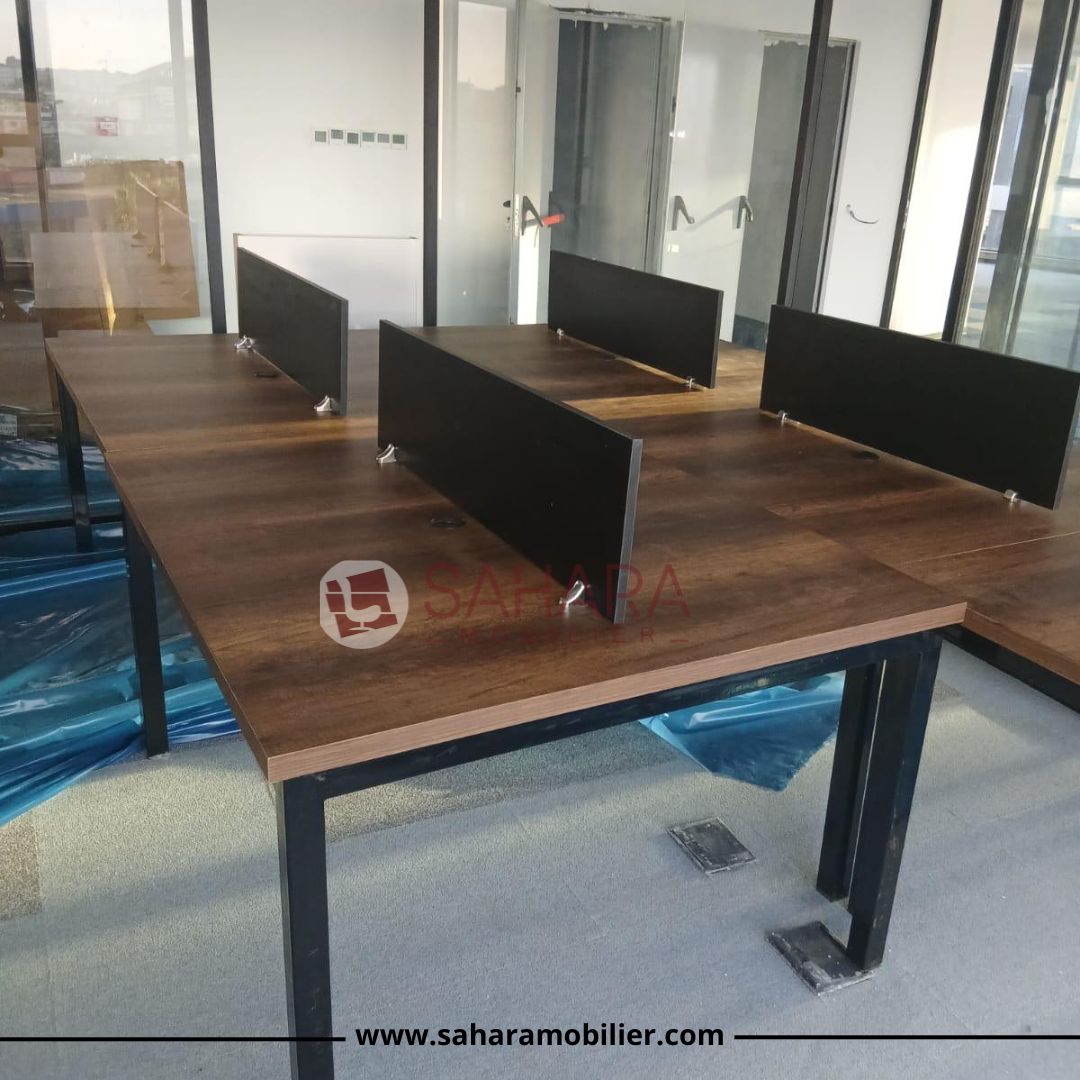 Bureau bench 2 positions semi métallique Réf. B1780