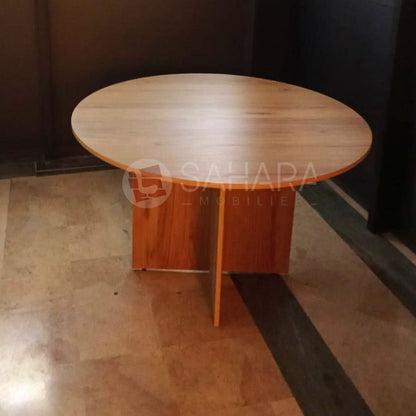 Table de réunion ronde en bois 120 cm Réf. A0499