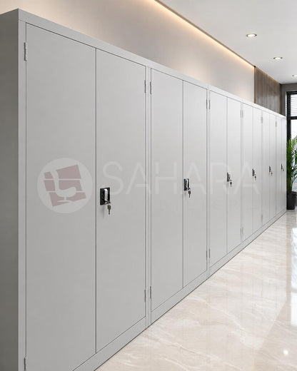Armoire haute métallique avec 2 portes battante   A0529