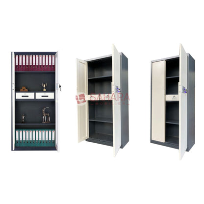 armoire portes battantes en métal avec serrure 