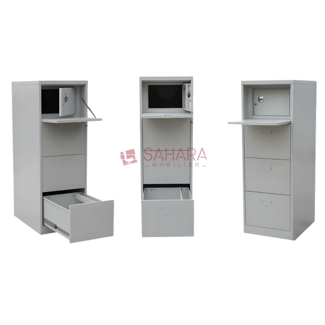 Classeur métallique avec casier avec serrure
