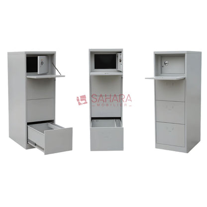 Classeur métallique avec casier avec serrure