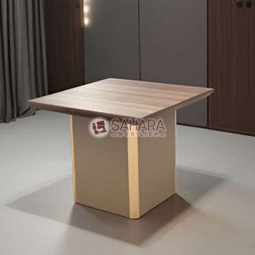 Table de réunion carrée compacte pour espaces collaboratifs