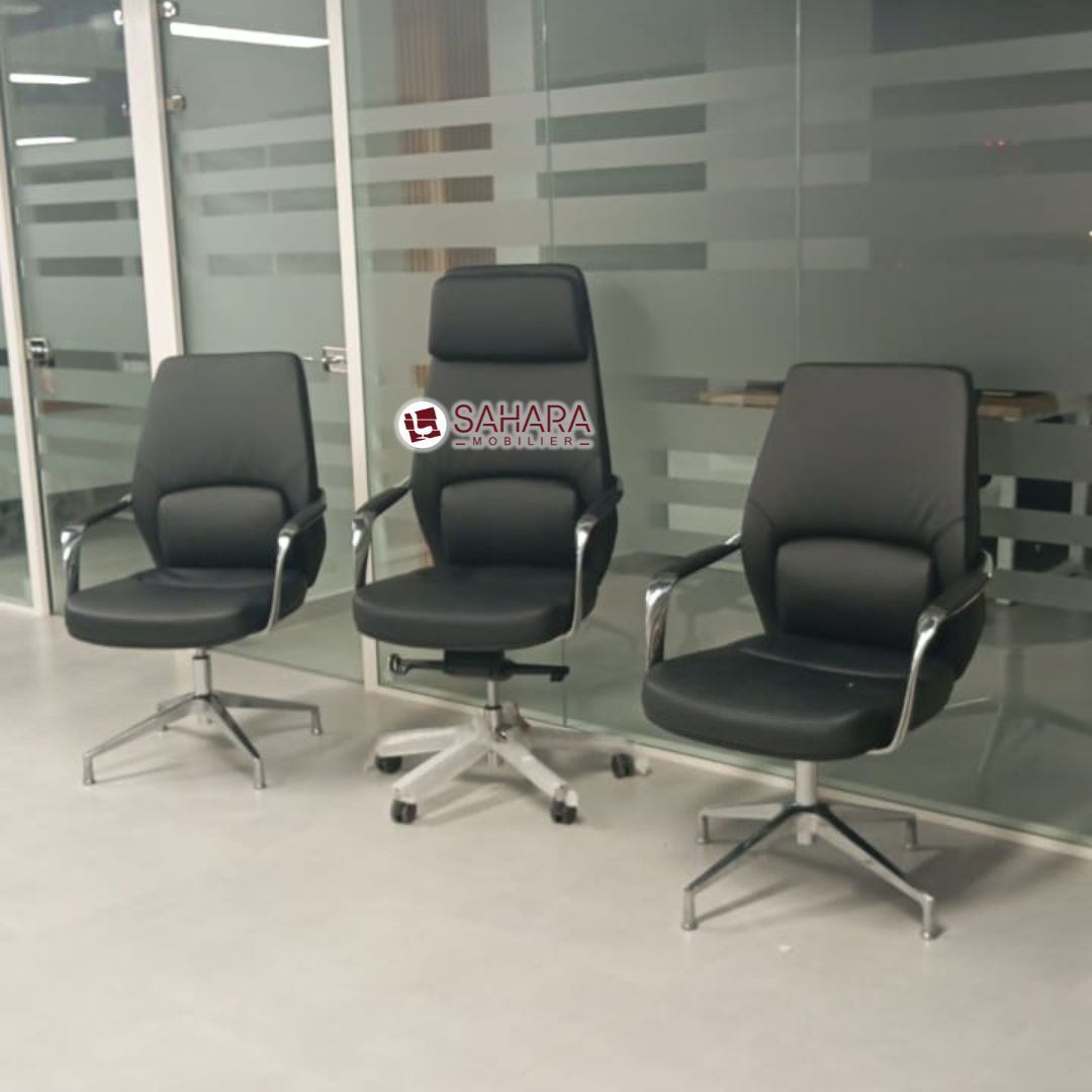 Pack de Chaises de Bureau en Simili Cuir Réf B3994