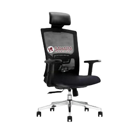 Fauteuil Président En MeSH avec têtière Réf  B3277