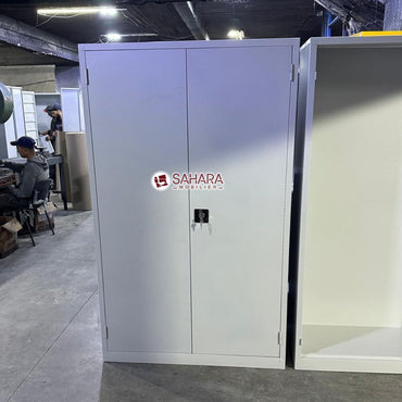 Armoire haute métallique avec 2 portes battante   A0529