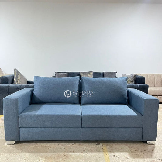 Canapé bleu en tissu Réf B4322