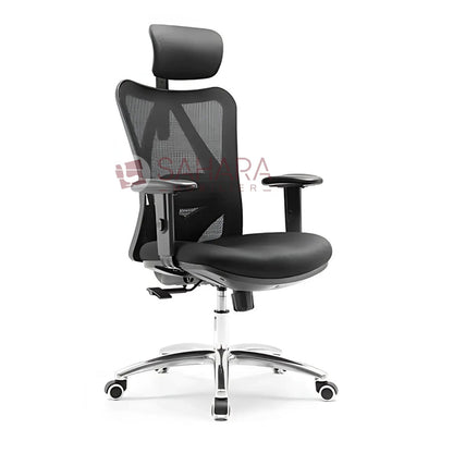 fauteuil de direction en MeSH avec têtière fixe et accoudoirs réglable 