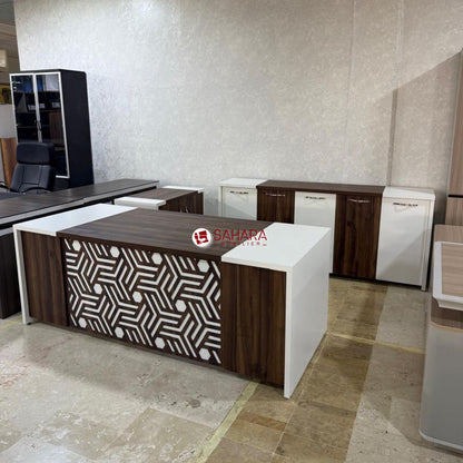 pack bureau direction avec Motif artisanal sur le voile, le pack est composé d'un bahut 