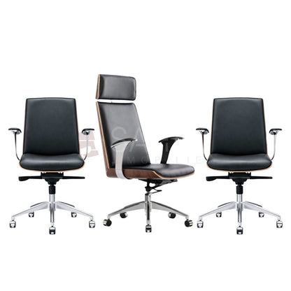 Pack fauteuil de direction en simili cuir Réf C1258
