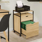 CAISSON DE BUREAU SUPPORT IMPRIMANTE 2 TIROIRS DESIGN INDUSTRIEL Réf B2762