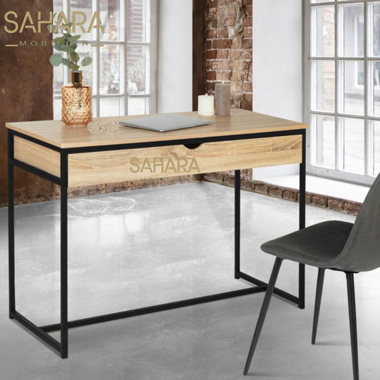 Bureau avec un tiroir Design Industriel Réf B2753