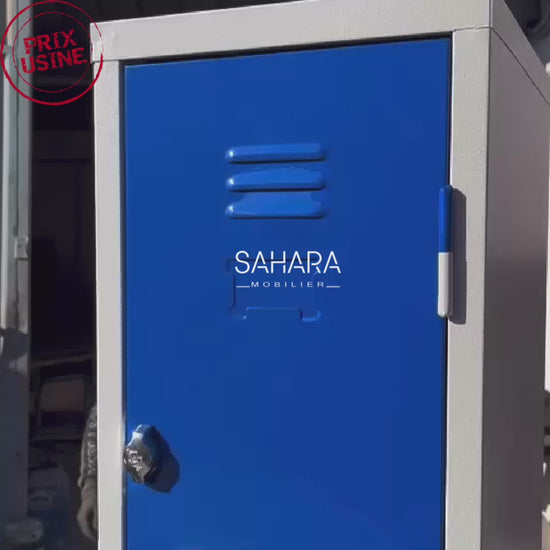 Casier vestiaire métallique 4 portes a fermeture cadenas Réf. B1870 –  SAHARA MOBILIER