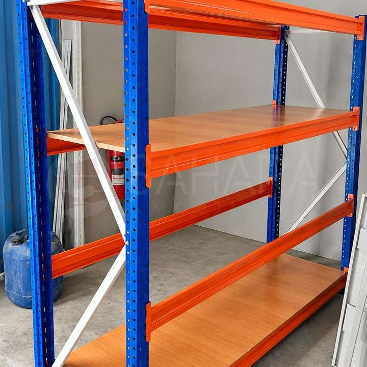 Rayonnage mi-lourd métallique – Stockage professionnel sur mesure Réf C0687