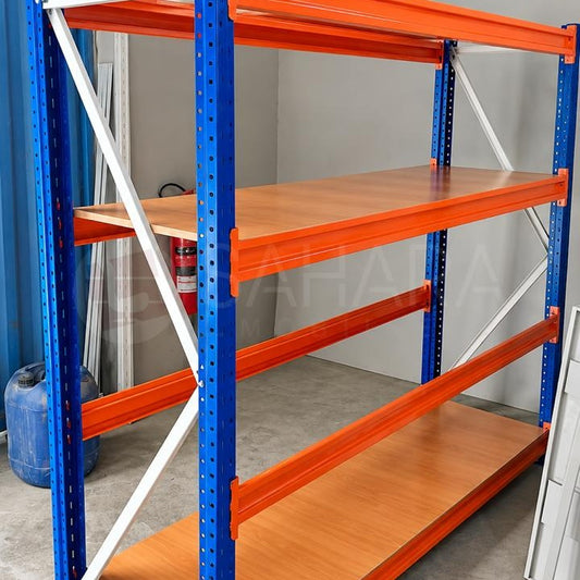 Rayonnage mi-lourd métallique – Stockage professionnel sur mesure Réf C0687