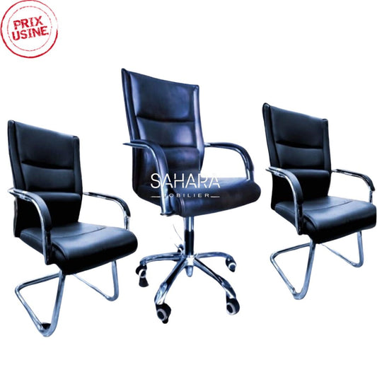 Pack de fauteuils en simili cuir Réf B3170
