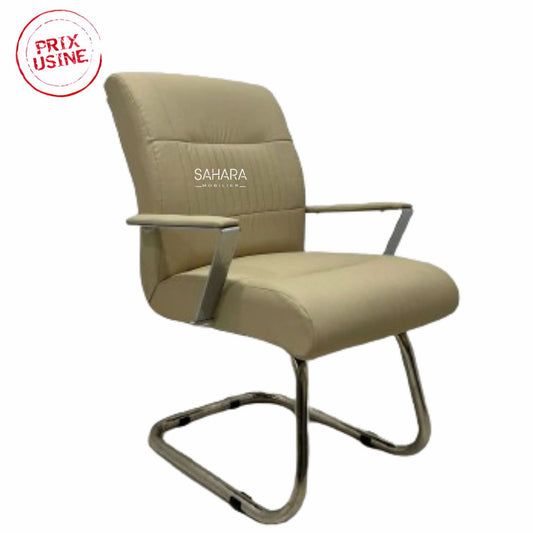 Fauteuil BLAD Visiteur en Beige Réf B3592