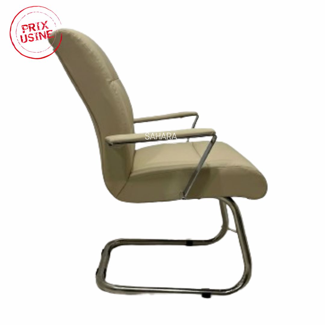 Fauteuil BLAD Visiteur en Beige Réf B3592