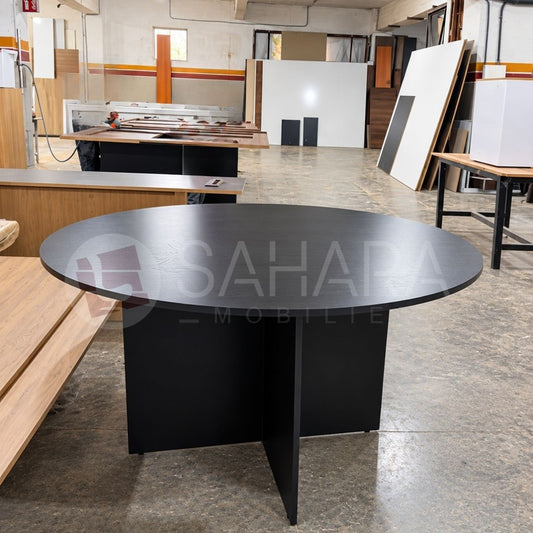 Table de réunion ronde en bois 120 cm Class Réf. A0499