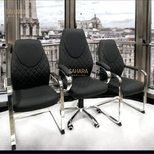 Pack de fauteuils en simili cuir Réf B3169