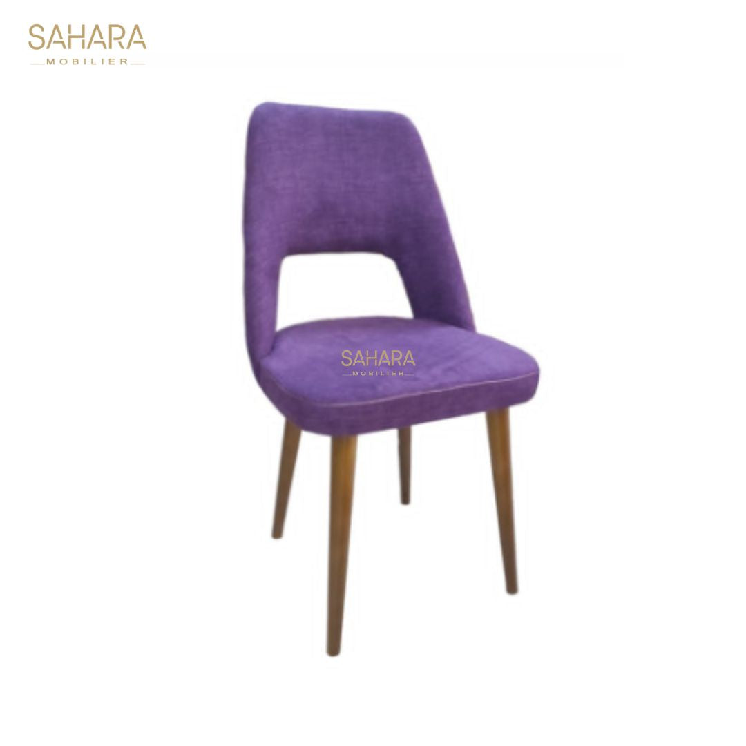 Chaise Maroc de luxe et moderne couleur violet Réf B3194