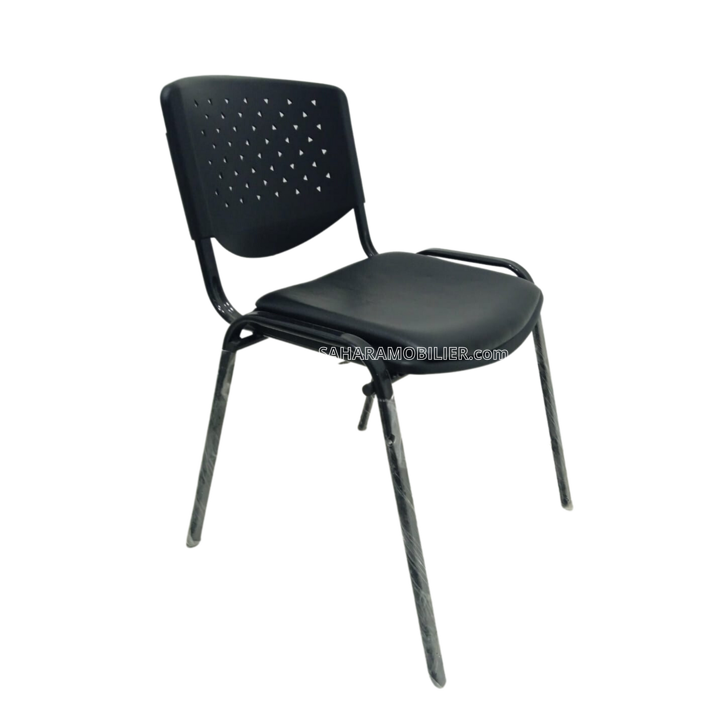 Chaise PRISMA structure métallique EPOXY NOIR