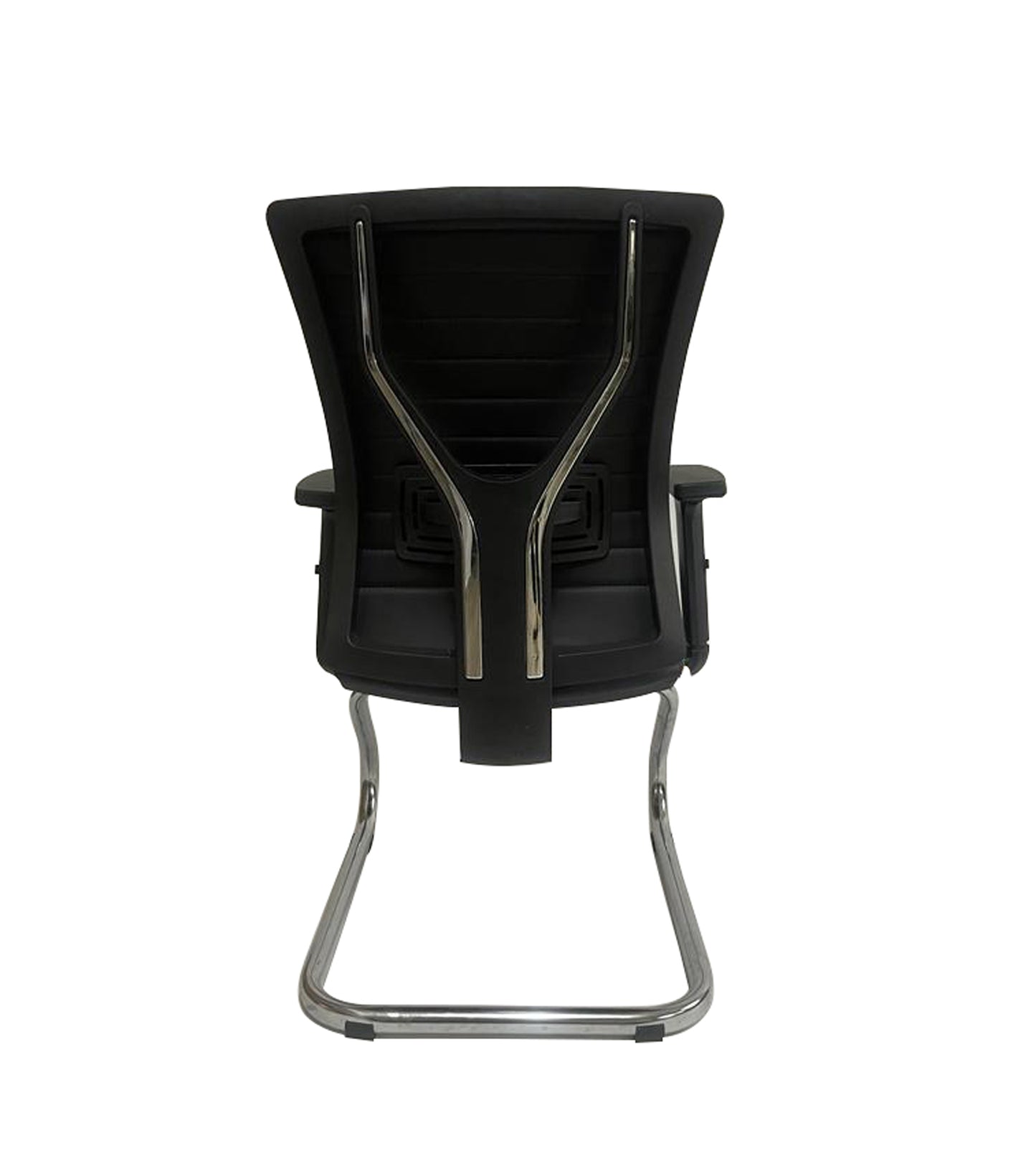 Fauteuil visiteur ARMONI Noir en simili cuir Réf. B1835
