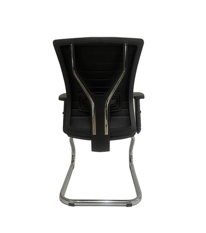 Fauteuil visiteur ARMONI Noir en simili cuir Réf. B1835