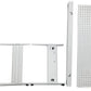 Piètement de bureau métallique avec voile métallique perforé B0917