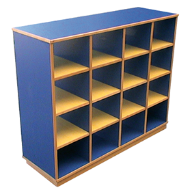 Rangement scolaire en Bois 16 cases  A0563
