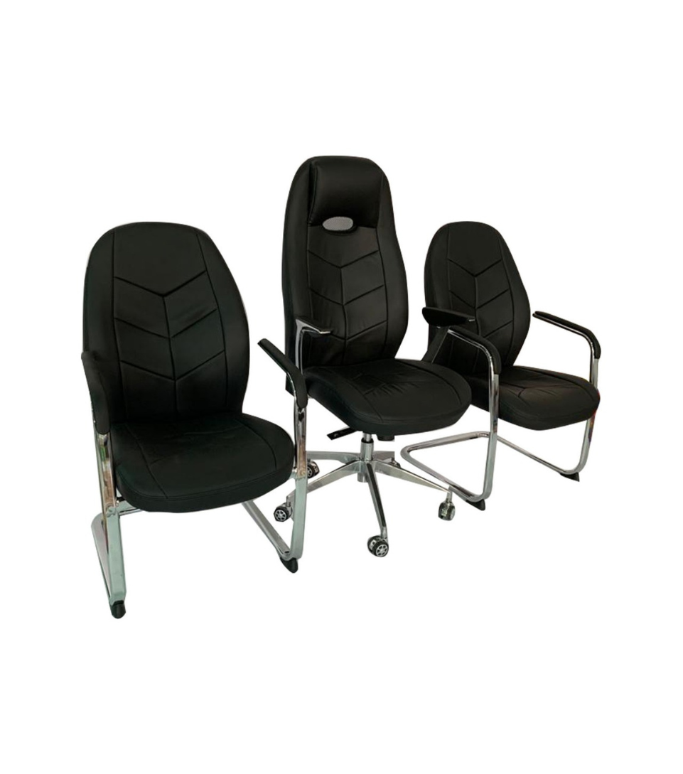 Ensemble Fauteuil Noir FERRARI Réf. B1849