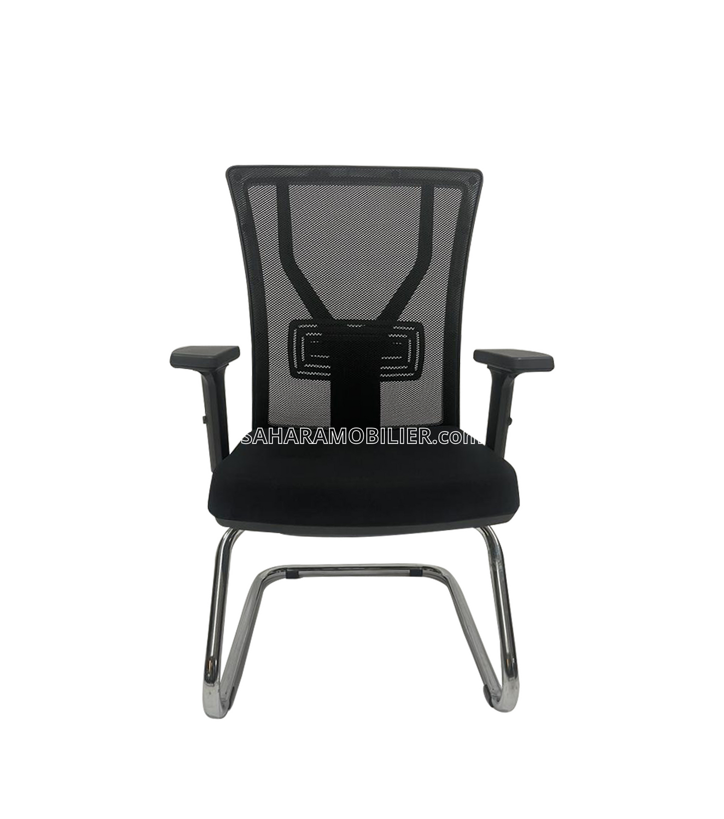 Fauteuil Visiteur ARMONI en Mesh Noir Réf. B2237