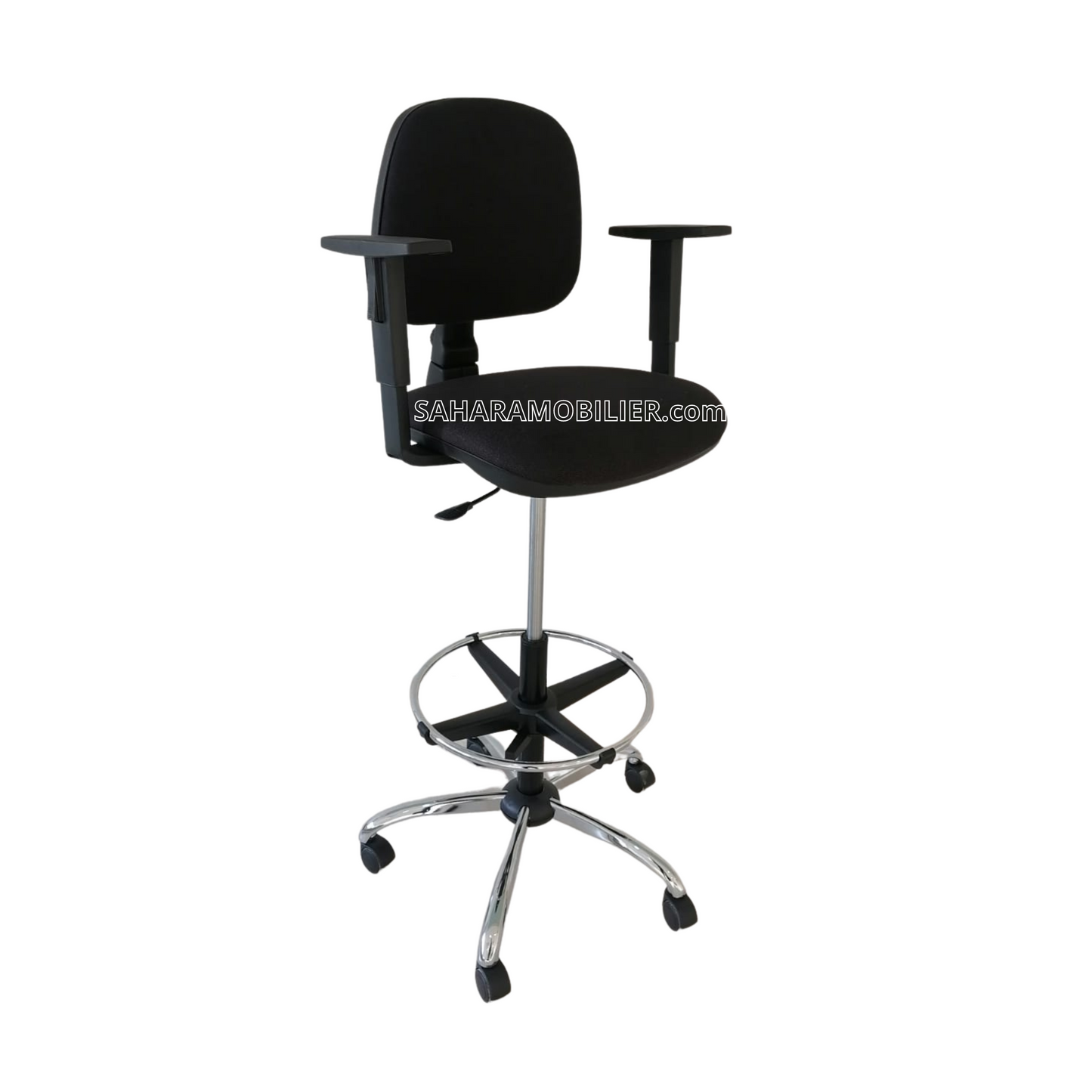 Fauteuil tabouret opérateur CROCUS avec les accoudoirs Réf. B2182